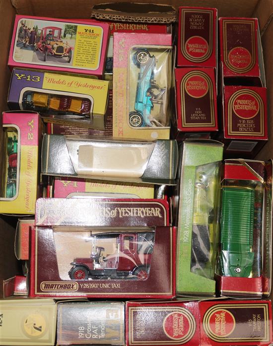 Two boxes of Matchbox Models of Yesteryear